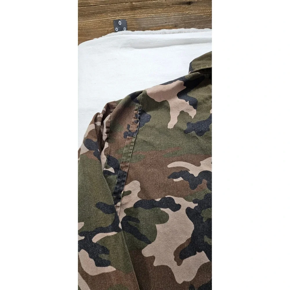 Winchester Mens Camo Hunting Jacket Large Cotton Woodland Camouflage Field Coat - Picture 12 of 12